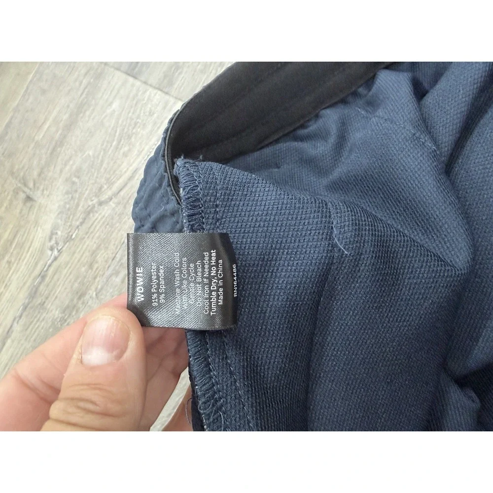 WOWIE Hoth Jogger Mens XL Navy Blue Stretch Zip Pocket Athletic Performance